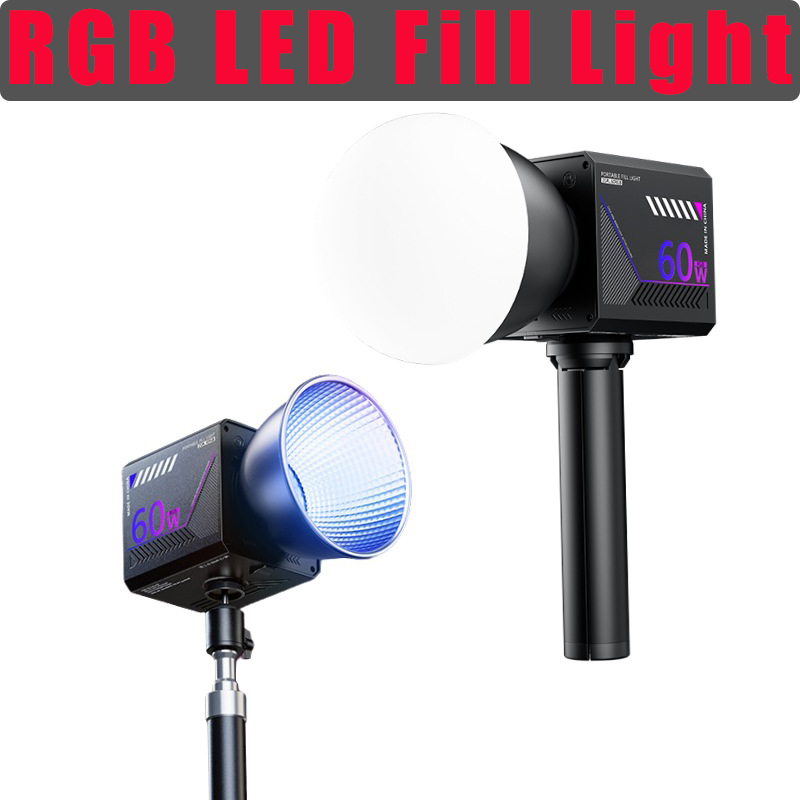 Photography Lighting Meter - 60W RGB Videoleuchte Tragbares LED-Fotostudio-Licht mit