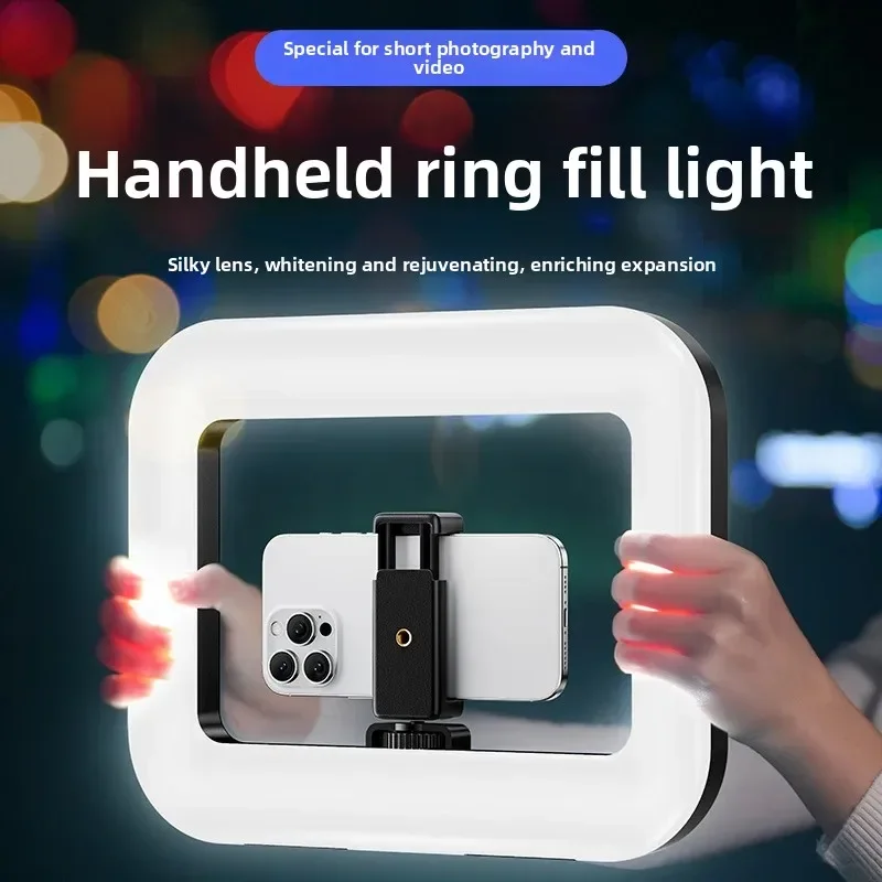 Photography Lighting Description - Tragbare Handheld-Ring-LED-Leuchte Neue Kaninchenkäfig-Beleuchtung Fotografie-Lampe für