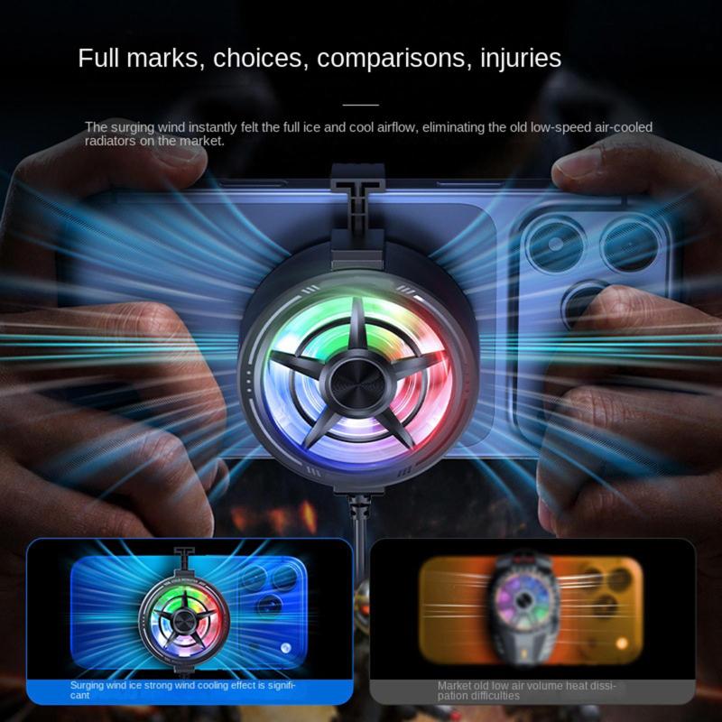 Clip-On-Handykühler mit RGB-Be – Photography Lighting Game Bewertung und Preis
