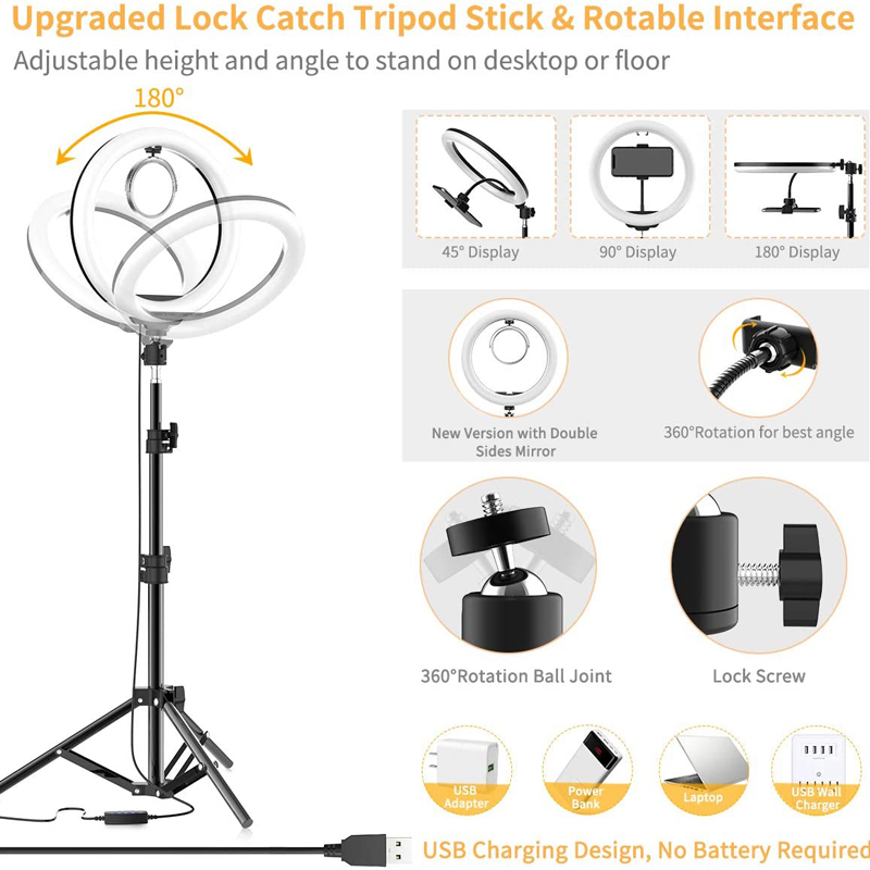 Videoleuchte 16/26/33cm Selfie – Photography Lighting Description Bewertung und Preis