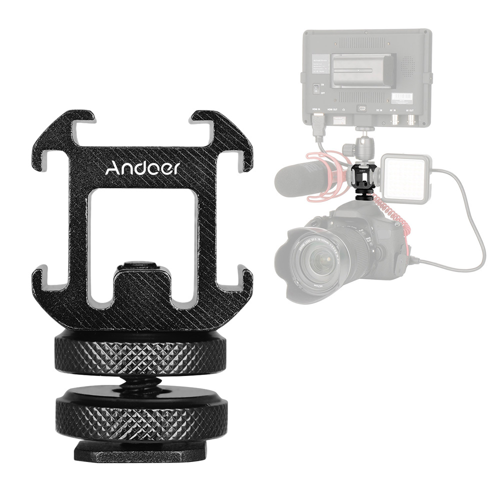 Andoer 3-Kaltschuh-Montageadap – Photography Lighting Description Bewertung und Preis