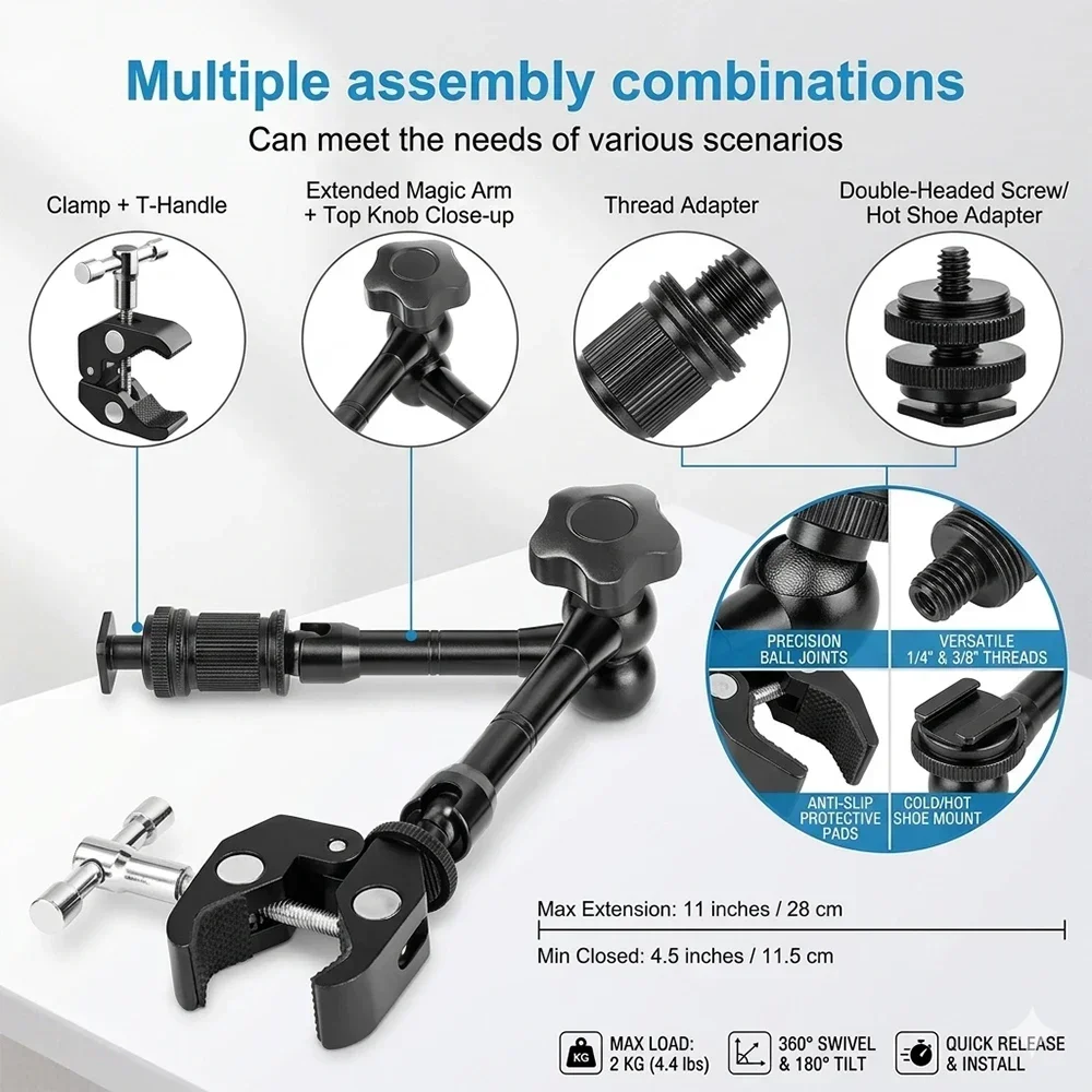 11 Zoll Magic Arm mit Super-Kl – Photography Lighting Description Bewertung und Preis